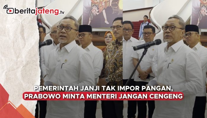 Video Pemerintah Janji Tak Impor Pangan, Prabowo Minta Menteri Jangan Cengeng