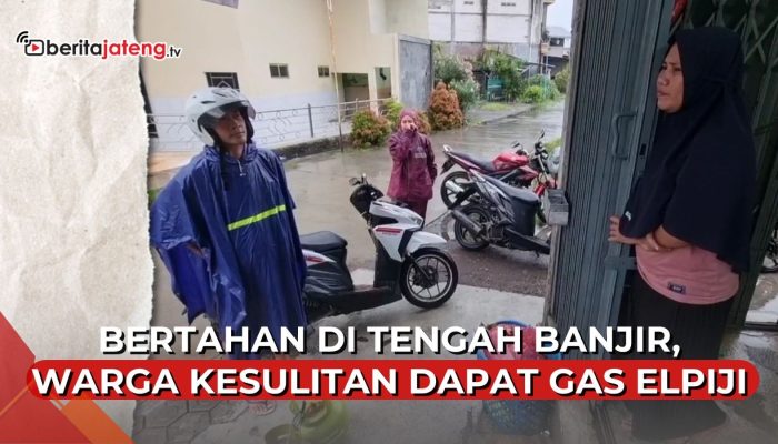 Video Korban Banjir Demak Sulit Dapat Gas LPG