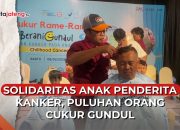 Video Solidaritas Anak Penderita Kanker, Puluhan Orang Cukur Gundul