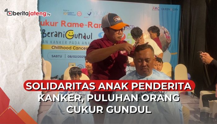 Video Solidaritas Anak Penderita Kanker, Puluhan Orang Cukur Gundul