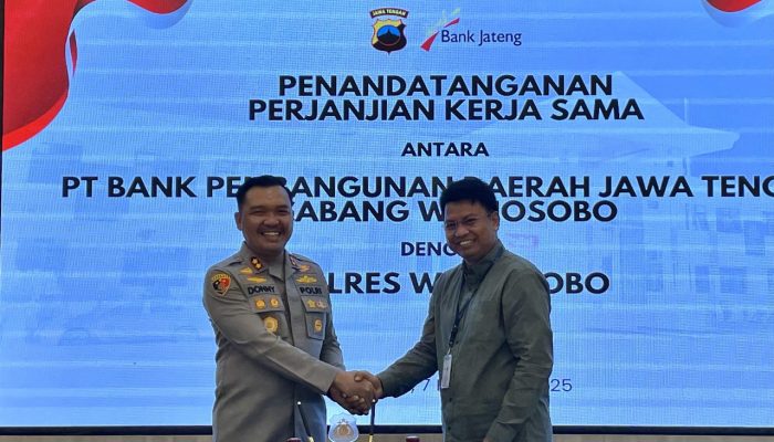 Gandeng Bank Jateng, Polres Wonosobo Sepakati Kerja Sama Pembayaran Payroll Gaji PNPP