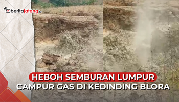 Video Heboh Semburan Lumpur Campur Gas di Kedinding Blora