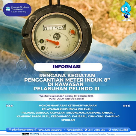 Program Penggantian Meter Induk, Komitmen PDAM Tirta Moedal Tingkatkan Distribusi Air