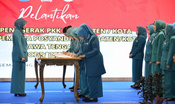 Listyati Purnama Rusdiana Resmi Jabat Ketua TP PKK Kota Semarang, Siap Wujudkan Program Kesejahteraan
