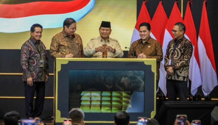 Presiden Prabowo Resmikan Bank Emas Pegadaian, BRI Group Optimis Perkuat Ekonomi Nasional