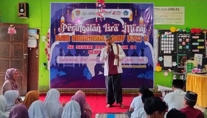Peringati Isra Mi’raj, SDN Banyumanik 01 Semarang Ajak Siswa Maknai Sholat di Kehidupan Sehari-hari