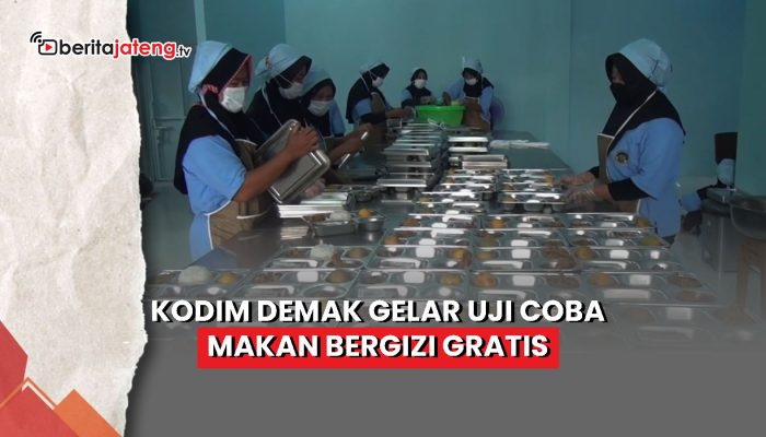 Video Kodim Demak Gelar Uji Coba Makan Bergizi Gratis