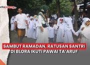 Video Sambut Ramadan, Ratusan Santri di Blora Ikuti Pawai Taaruf