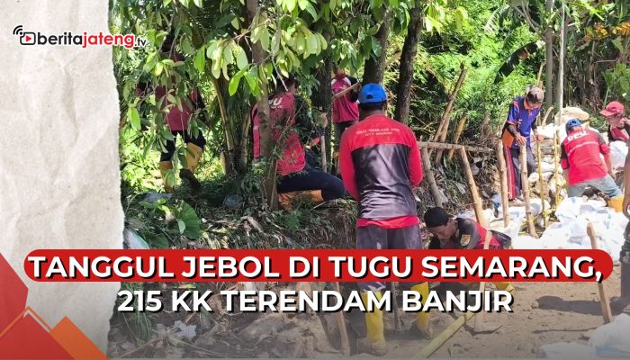 Video Tanggul Sungai Plumbon Jebol, 215 KK Terdampak Banjir