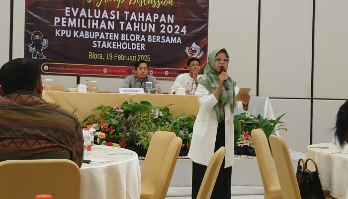 Evaluasi Pasca Pemilu 2024, KPU Blora dapat Banyak Masukan saat Gelar FGD