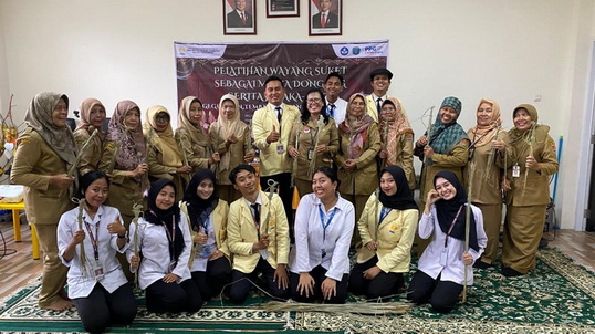 Guru TK se-Kecamatan Pedurungan usai pelatihan wayang suket