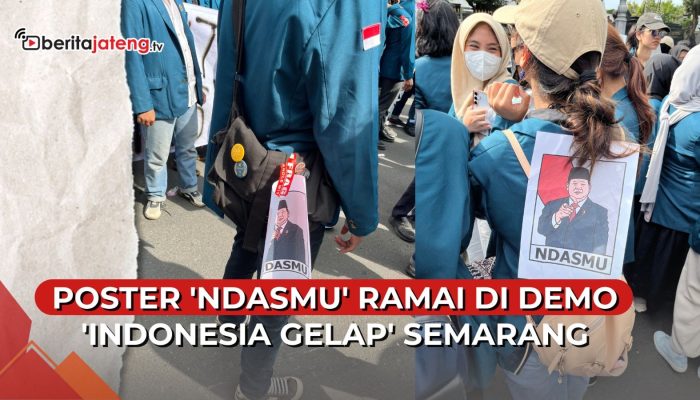 Video Poster Ndasmu Ramai di Demo Indonesia Gelap Semarang