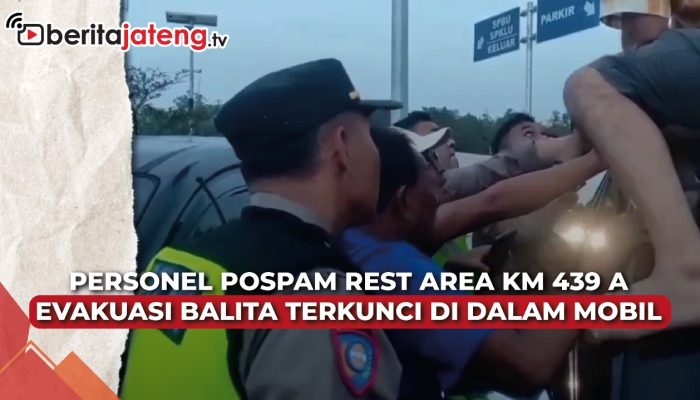 Video Evakuasi Balita Terkunci di Mobil di Rest Area Bawen