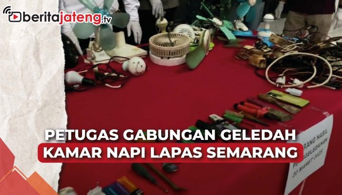 Video Petugas Gabungan Geledah Kamar Napi Lapas Semarang