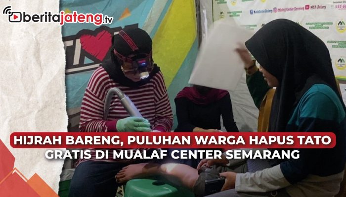 Video Puluhan Warga Hapus Tato Gratis di Mualaf Center Semarang
