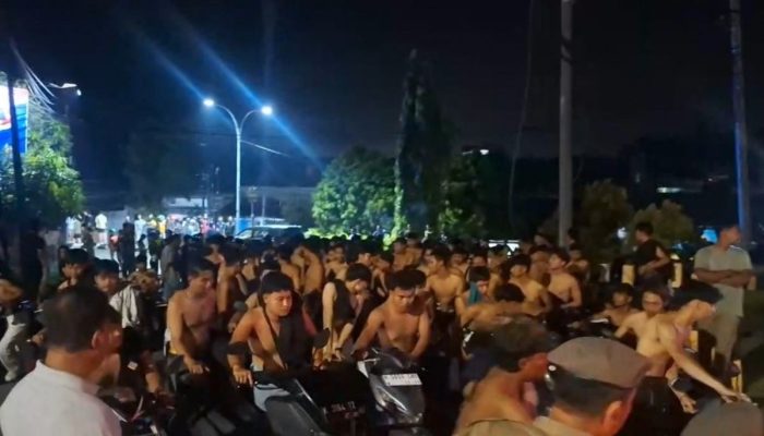 Viral Konvoi Hingga Blokir Jalan-Nyalakan Kembang Api, Ratusan Pemuda di Semarang Diringkus Polisi