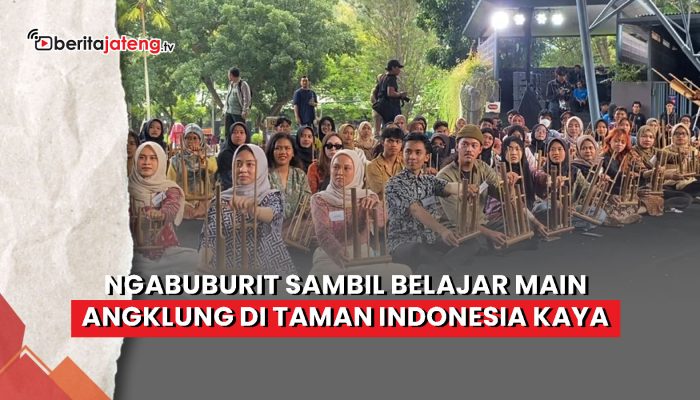 Video Ngabuburit Belajar Angklung di Taman Indonesia Kaya