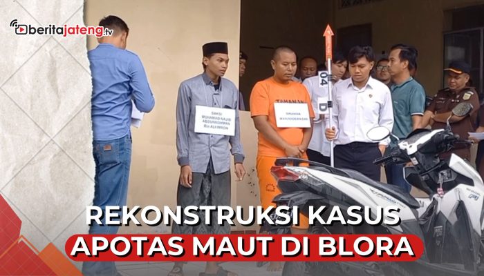 Video Rekonstruksi Kasus Apotas Maut di Blora, Tersangka Peragakan 63 Adegan