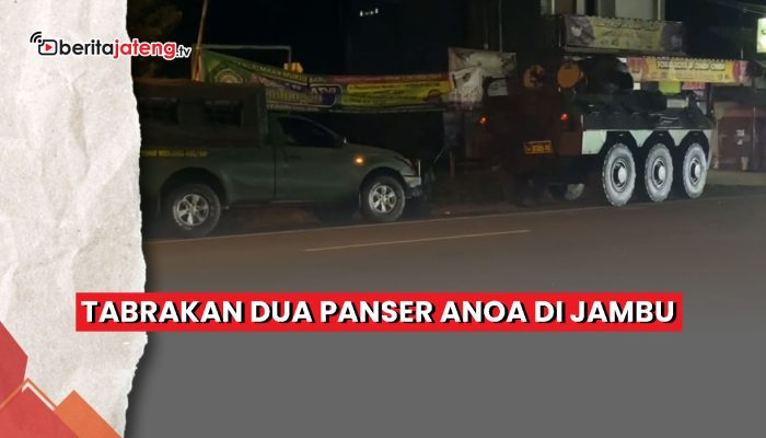 Video Tabrakan Dua Panser Anoa di Jambu
