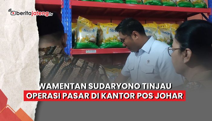 Video Wamentan Sudaryono Tinjau Operasi Pasar di Kantor Pos Johar