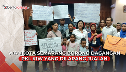 Video Walikota Semarang Borong Dagangan PKL KIW yang Dilarang Jualan