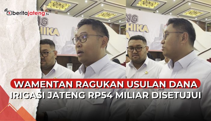 Video Wamentan Ragu Usulan Dana Irigasi Jateng Rp 53 Miliar Disetujui