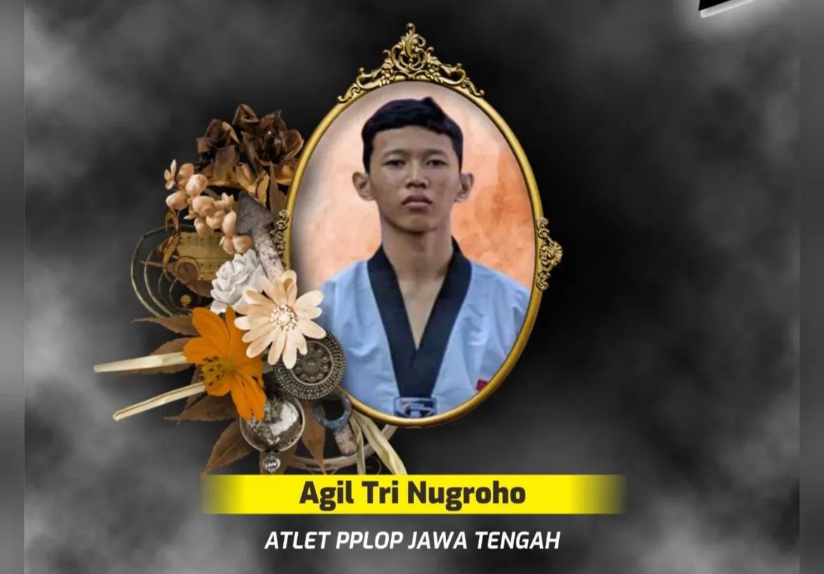 taekwondo Jawa Tengah | unggahan duka cita atlet tae kwon do Agil Tri