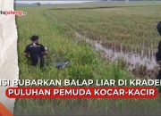 Video Polisi Bubarkan Balap Liar di Kradenan Blora, Pemuda Nekat Lompat ke Sawah