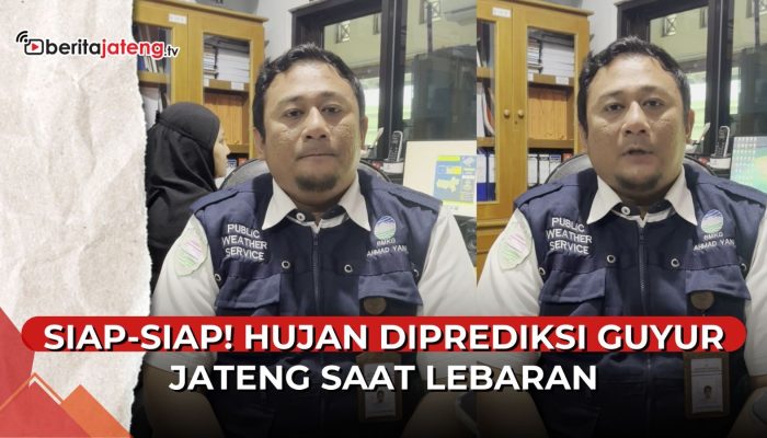 Video Hujan Diprediksi Guyur Jateng saat Idul Fitri