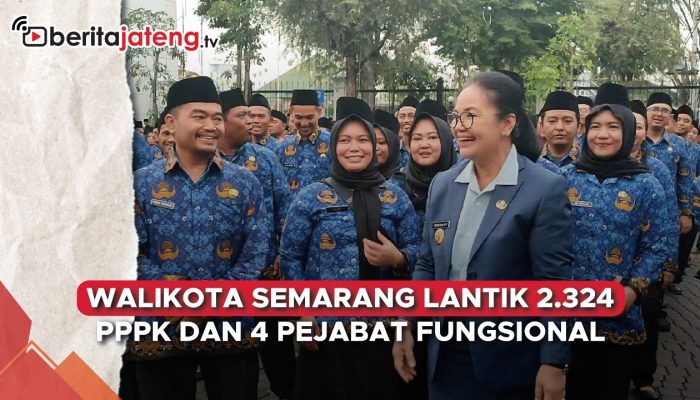 Video Di Tengah Hujan Deras, Walikota Semarang Lantik 2.324 PPPK