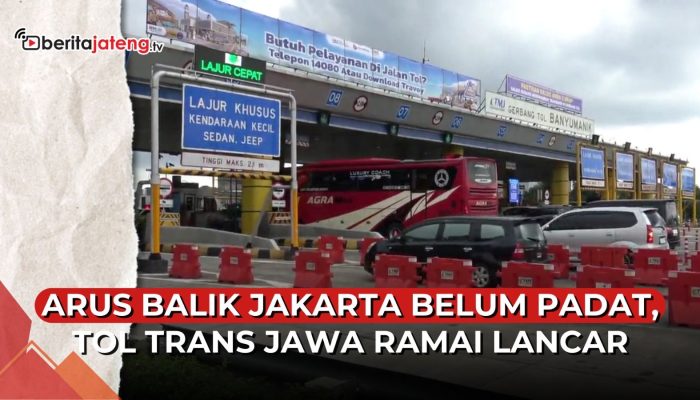 Video Arus Balik ke Jakarta Belum Padat, Tol Trans Jawa Ramai Lancar