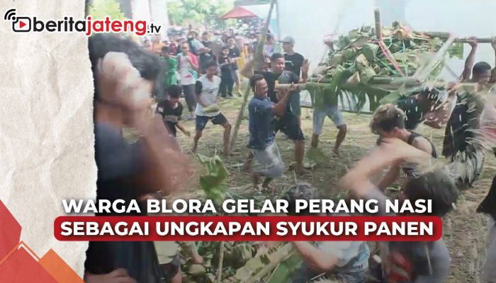 Video Tradisi Perang Nasi Blora, Ungkapan Rasa Syukur saat Panen