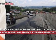 Video Tanjakan Kalipancur Retak, DPU: Kurang Pemadatan