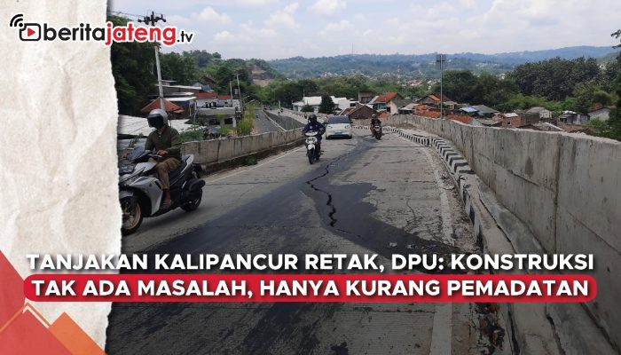 Video Tanjakan Kalipancur Retak, DPU: Kurang Pemadatan