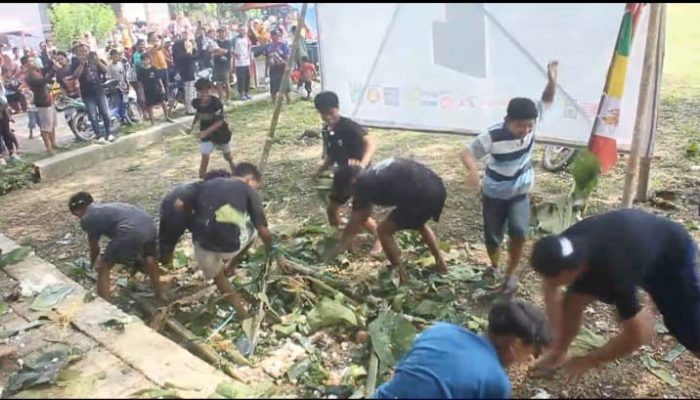 Uniknya Tradisi Gas Deso di Jiken Blora, Warga Syukuri Panen Raya Melimpah dengan Perang Nasi