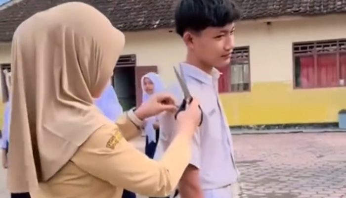 Viral Guru Gunting Seragam Siswa SMP di Sragen Jateng, Ini Penjelasan Pihak Sekolah