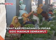 Video Penataan Pasar Sido Makmur Blora Semrawut, Pedagang Pilih Jualan di Parkiran