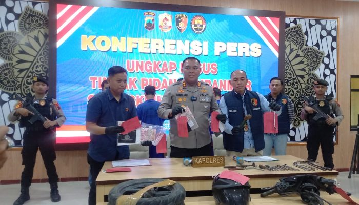 Blora Marak Pencurian Sepeda Motor, Tiga Pelaku Spesialis Ditangkap dalam Waktu 9 Hari