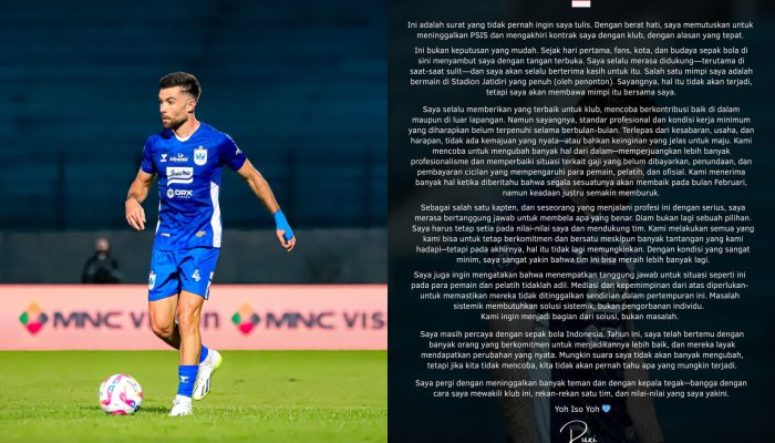 Susul Evandro, Ruxi Pilih Tinggalkan PSIS Semarang, Lagi-lagi Masalah Gaji Nunggak