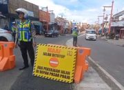 Meski Arus Balik Lebaran Usai, One Way Depan Pasar Projo Ambarawa Tetap Lanjut