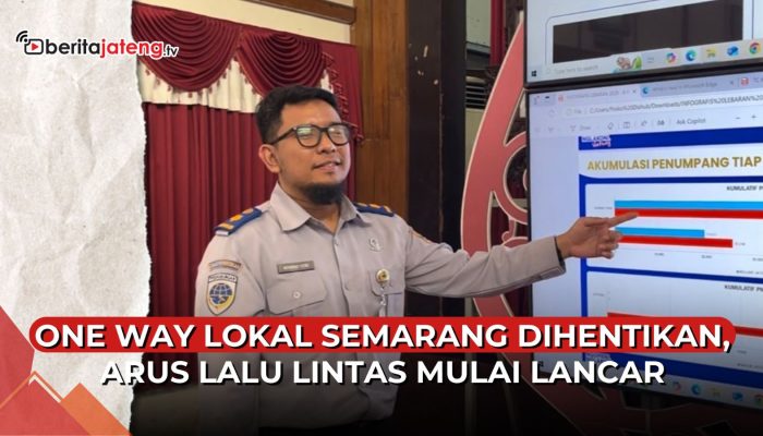 One Way Tol Semarang Dihentikan, Lalu Lintas Mulai Lancar