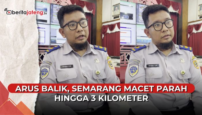 Video Majapahit dan Krapyak Semarang Macet Parah Saat Arus Balik Lebaran