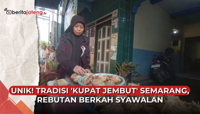 Video Berebut Kupat Jembut Hidupkan Syawalan di Semarang