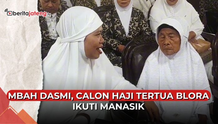 Video Mbah Dasmi, Calon Haji Tertua Blora Berusia 91 Tahun Ikut Manasik