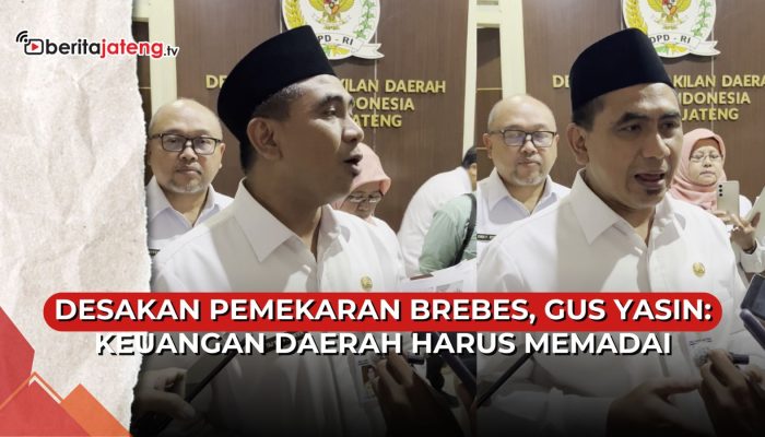 Video Desakan Pemekaran Brebes, Gus Yasin: Keuangan Daerah Harus Mencukupi
