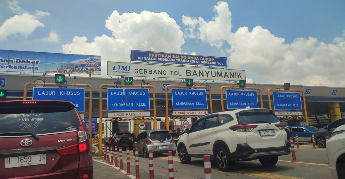 kendaraan arus balik lebaran jateng
