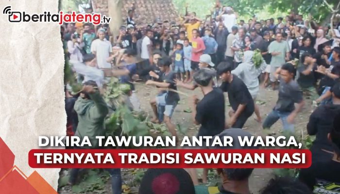 Video Dikira Tawuran Antar Warga, Ternyata Ada Sawuran Nasi di Blora