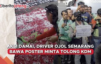Video Ojol Semarang Kembali Demo, Minta Tolong ke KDM