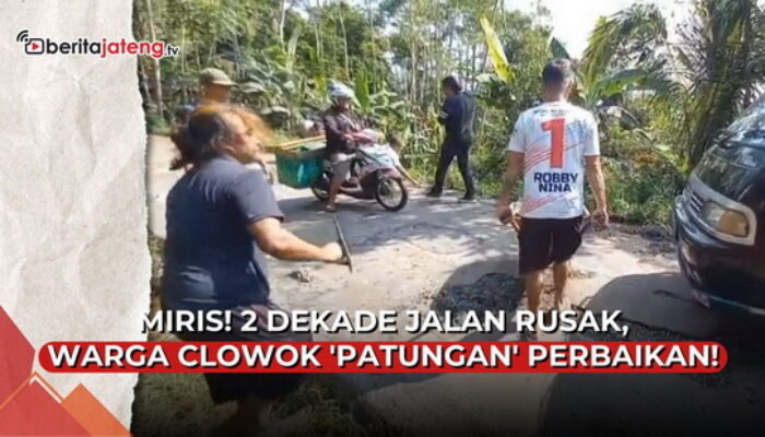 Video Miris, 2 Dekade Jalan Rusak, Warga Clowok Getasan Patungan Perbaiki