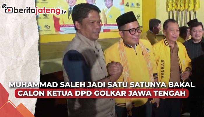 Video Mohammad Saleh Satu-Satunya Calon Ketua Golkar Jateng